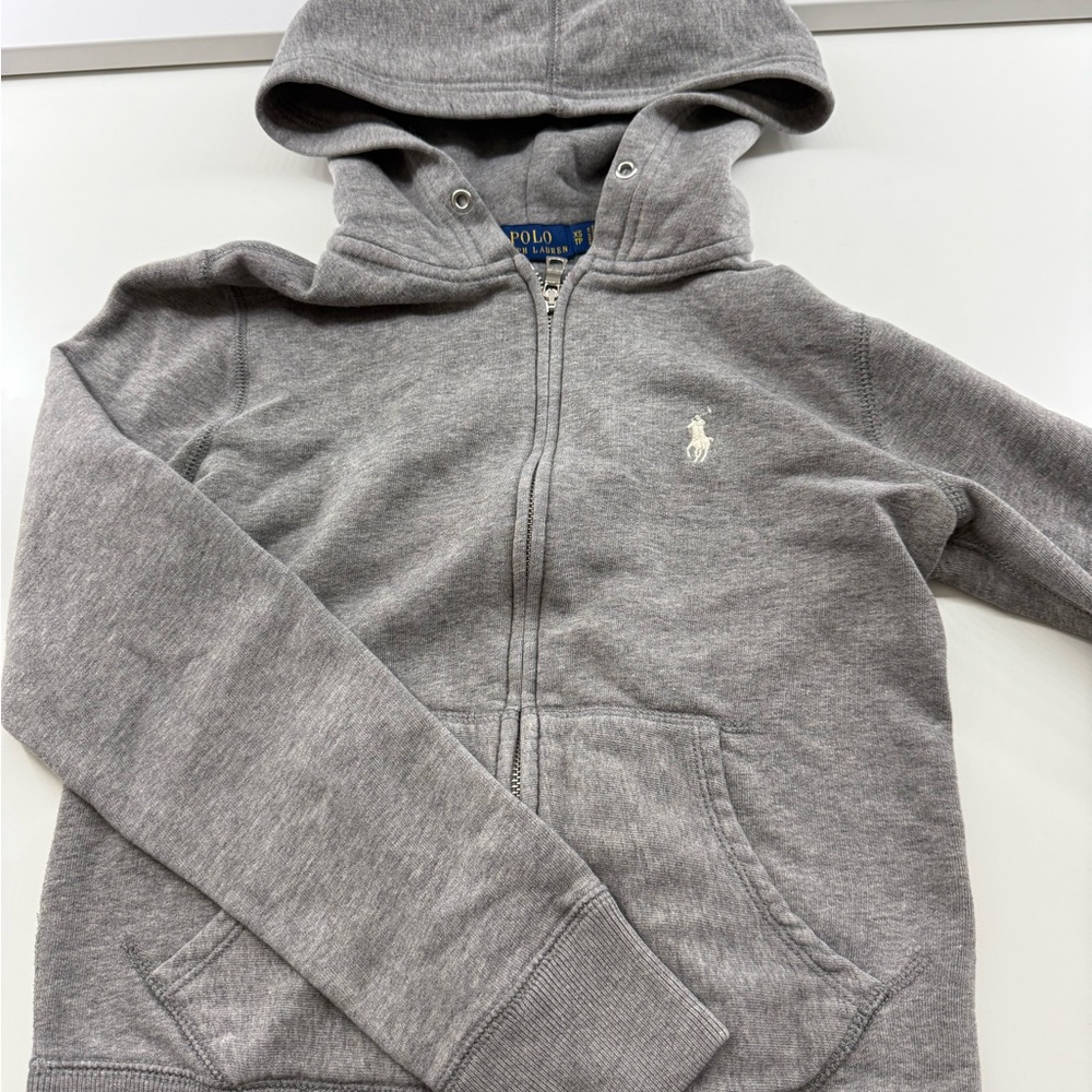 Polo by Ralph Lauren Gray Zip-Up Hoodie